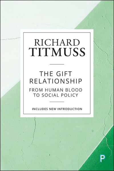 In this reissued classic, Richard Titmuss compares blood donation in the US and UK, contrasting the British system of reliance on voluntary donors to the American one in which the blood supply is in the hands of for-profit enterprises, concluding that a system based on altruism is safer and more economically efficient.