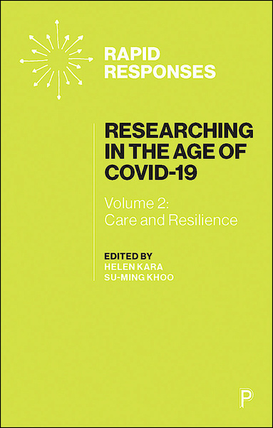 Part of a series of three, this book connects themes of care and resilience, addressing their common concern with wellbeing. It has three parts: addressing researchers’ wellbeing, considering participants’ wellbeing, and exploring care and resilience as a shared and mutually entangled concern.