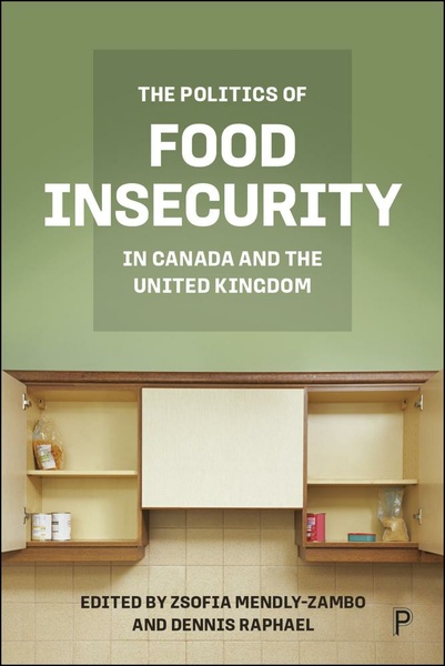 This book takes a critical political economy approach to understanding food insecurity in Canada and the UK. It provides a vision of a future whereby public control over the distribution of resources –including food – will eliminate food insecurity and other conditions that threaten health.