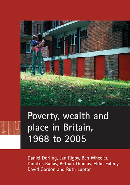 This is the first detailed study of the recent geographical distribution of poverty and wealth in Britain. It presents the most comprehensive estimates of the changing levels of poverty and wealth from the late 1960s. A free pdf version of this report is available online at www.jrf.org.uk