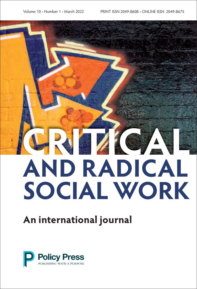 Critical and Radical Social Work cover.