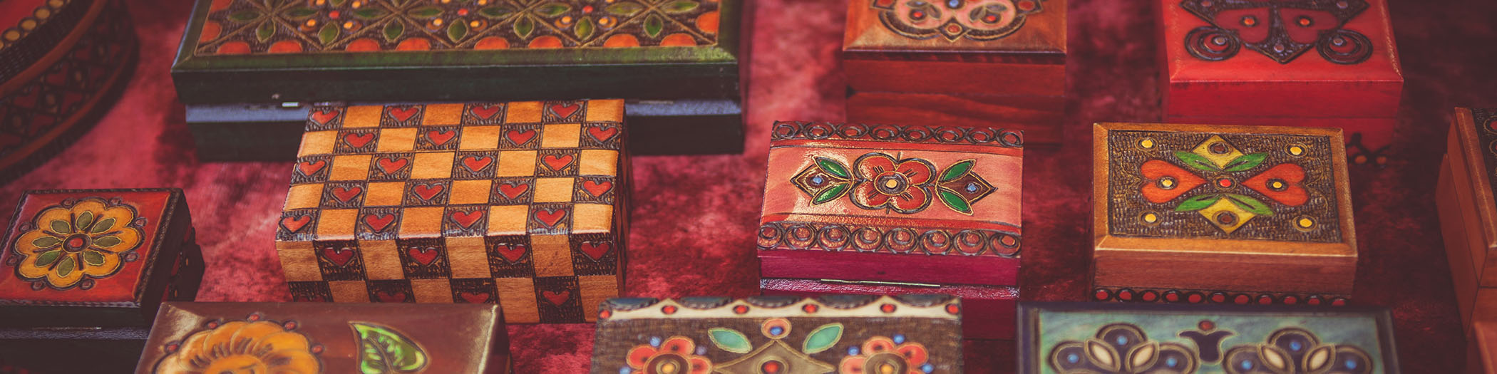 Collection of decorative boxes
